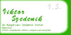 viktor szedenik business card